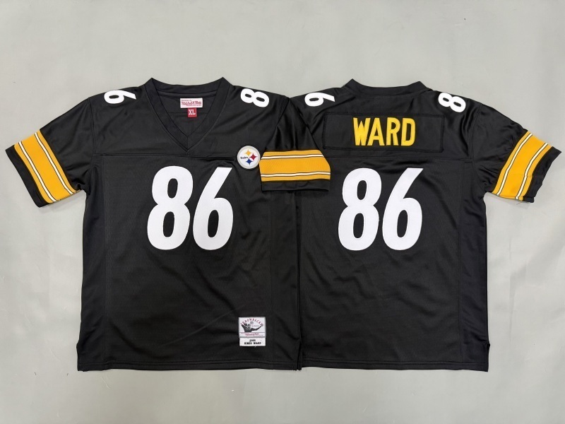 Youth Pittsburgh Steelers #86 Ward Black Throwback Limited Nike NFL Jersey 01->youth nfl jersey->Youth Jersey